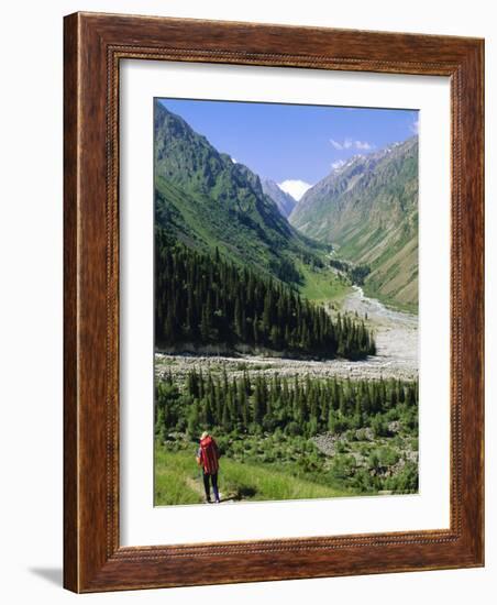 Tien Shan Mountains, Ala Archa Canyon, Kyrgyzstan, Central Asia-Upperhall Ltd-Framed Photographic Print