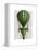 Tiered Hot Air Balloon Green-Fab Funky-Framed Stretched Canvas