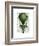 Tiered Hot Air Balloon Green-Fab Funky-Framed Art Print