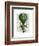 Tiered Hot Air Balloon Green-Fab Funky-Framed Art Print