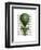 Tiered Hot Air Balloon Green-Fab Funky-Framed Art Print