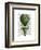 Tiered Hot Air Balloon Green-Fab Funky-Framed Art Print