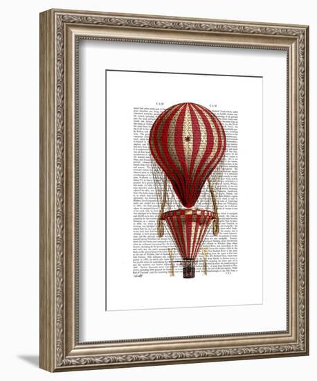 Tiered Hot Air Balloon Print Red-Fab Funky-Framed Art Print