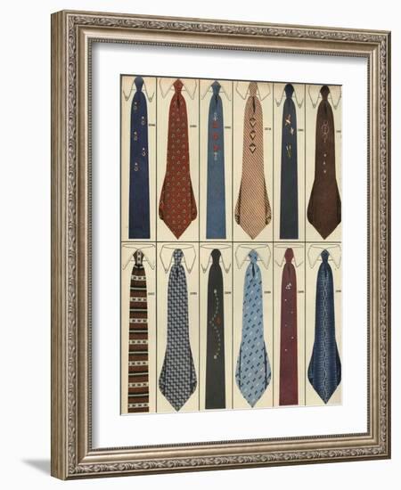 Ties, Magazine Advertisement , USA, 1950-null-Framed Giclee Print