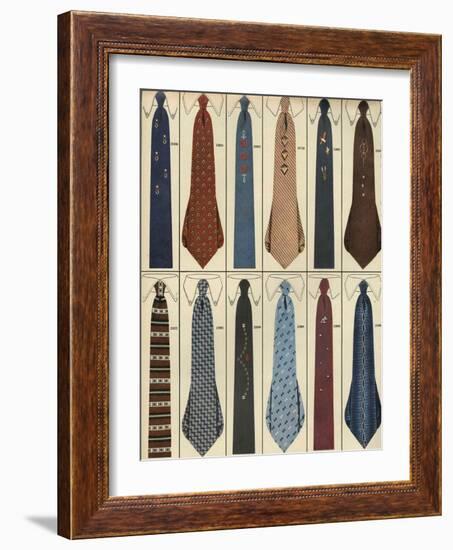 Ties, Magazine Advertisement , USA, 1950-null-Framed Giclee Print