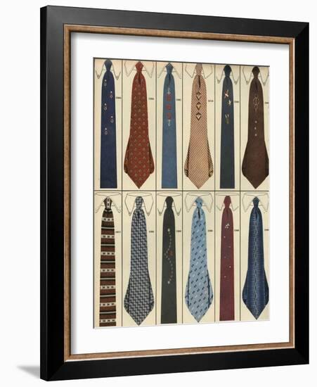 Ties, Magazine Advertisement , USA, 1950-null-Framed Giclee Print