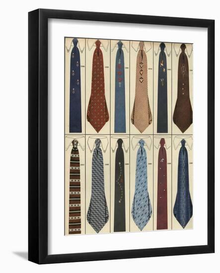 Ties, Magazine Advertisement , USA, 1950-null-Framed Giclee Print