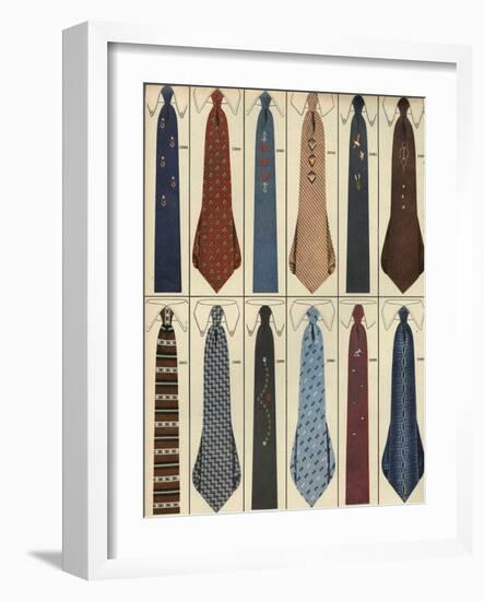 Ties, Magazine Advertisement , USA, 1950-null-Framed Giclee Print