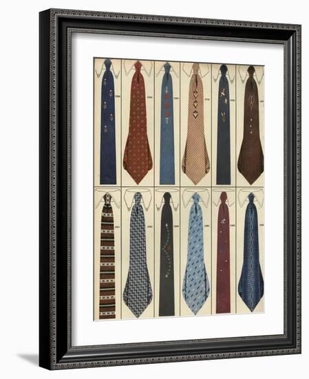 Ties, Magazine Advertisement , USA, 1950-null-Framed Giclee Print