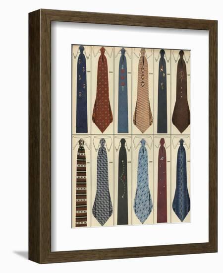 Ties, Magazine Advertisement , USA, 1950-null-Framed Giclee Print