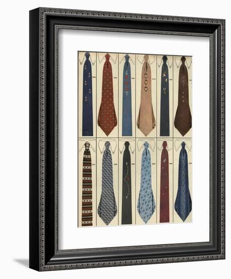 Ties, Magazine Advertisement , USA, 1950-null-Framed Giclee Print