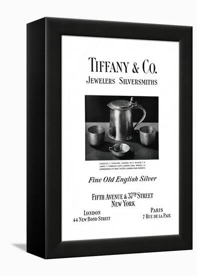 Tiffany and Co. Advertisement, 1937-null-Framed Premier Image Canvas