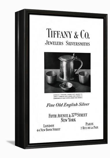 Tiffany and Co. Advertisement, 1937-null-Framed Premier Image Canvas