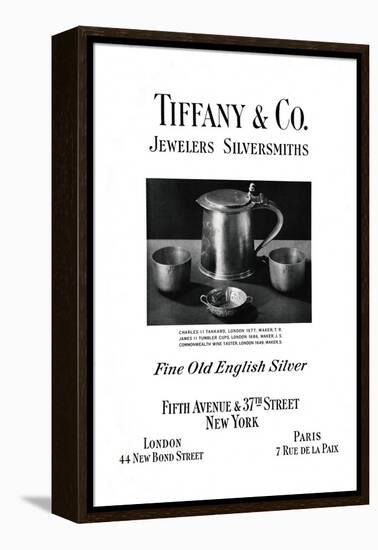 Tiffany and Co. Advertisement, 1937-null-Framed Premier Image Canvas