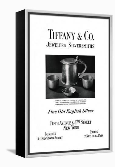 Tiffany and Co. Advertisement, 1937-null-Framed Premier Image Canvas