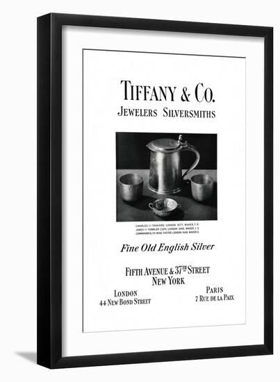 Tiffany and Co. Advertisement, 1937-null-Framed Giclee Print