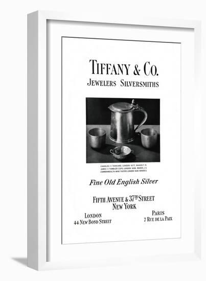 Tiffany and Co. Advertisement, 1937-null-Framed Giclee Print