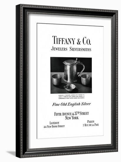 Tiffany and Co. Advertisement, 1937-null-Framed Giclee Print