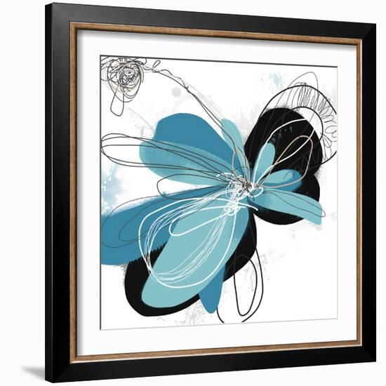 Tiffany Blue Floral Four-Jan Weiss-Framed Art Print