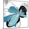 Tiffany Blue Floral Four-Jan Weiss-Mounted Art Print