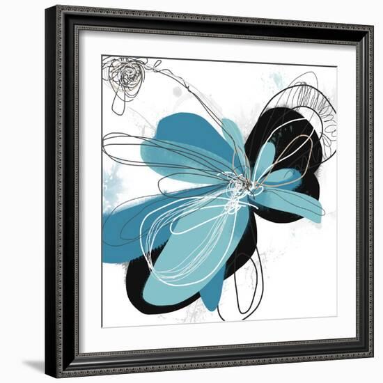 Tiffany Blue Floral Four-Jan Weiss-Framed Art Print