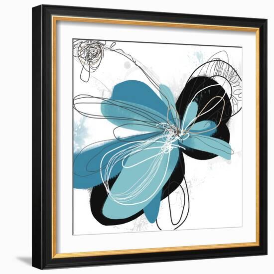 Tiffany Blue Floral Four-Jan Weiss-Framed Art Print