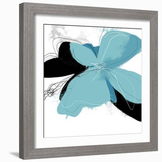 Tiffany Blue Floral One-Jan Weiss-Framed Art Print