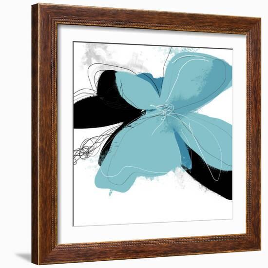 Tiffany Blue Floral One-Jan Weiss-Framed Art Print