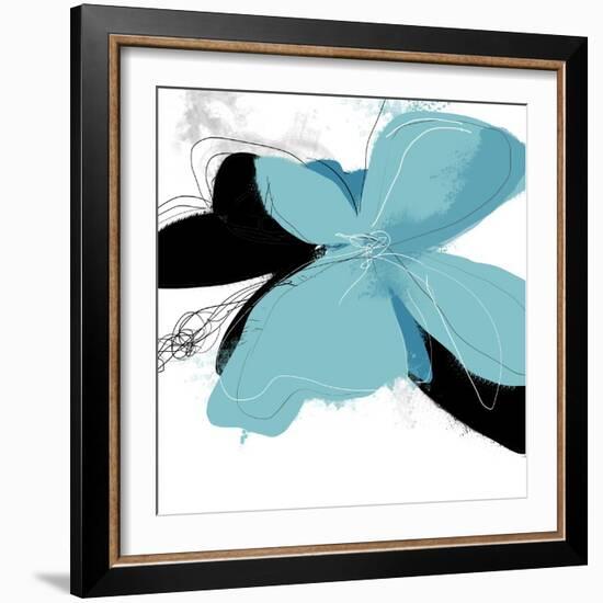 Tiffany Blue Floral One-Jan Weiss-Framed Art Print