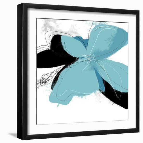 Tiffany Blue Floral One-Jan Weiss-Framed Art Print
