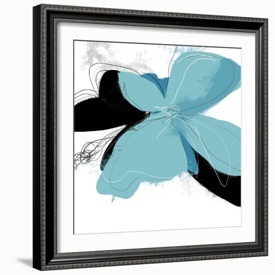 Tiffany Blue Floral One-Jan Weiss-Framed Art Print