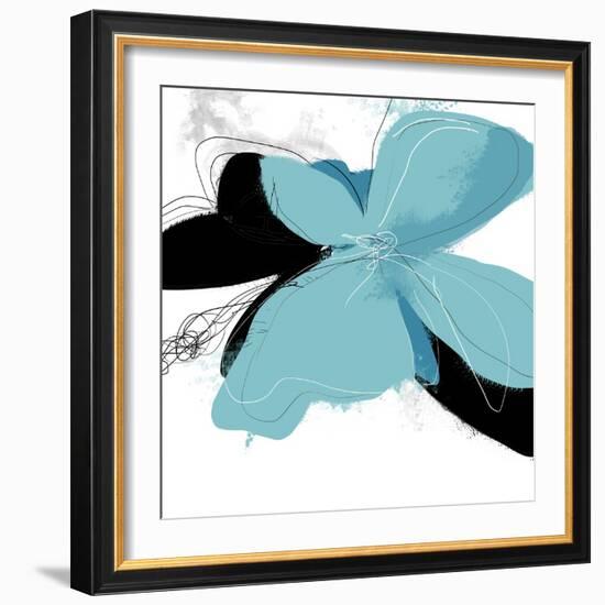 Tiffany Blue Floral One-Jan Weiss-Framed Art Print