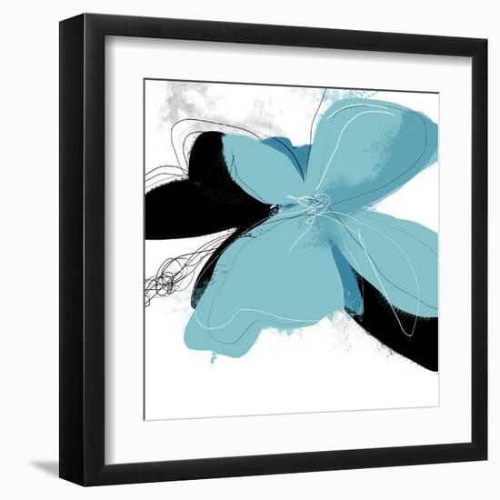 Tiffany Blue Floral One-Jan Weiss-Framed Art Print