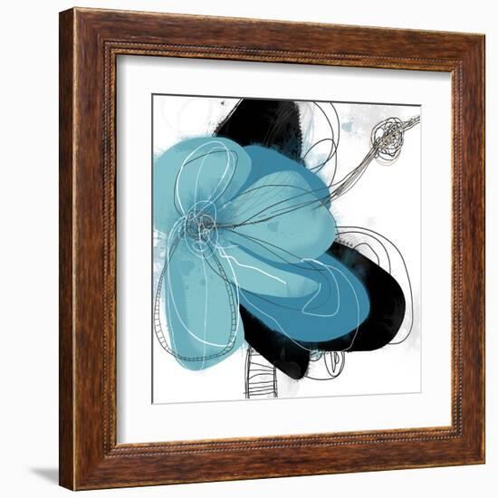 Tiffany Blue Floral Three-Jan Weiss-Framed Art Print