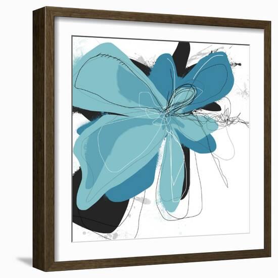 Tiffany Blue Floral Two-Jan Weiss-Framed Art Print