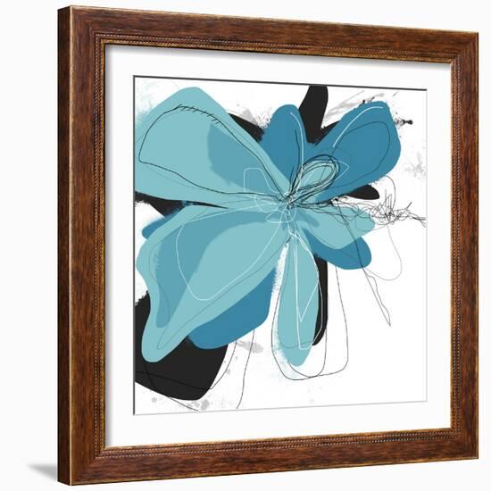 Tiffany Blue Floral Two-Jan Weiss-Framed Art Print