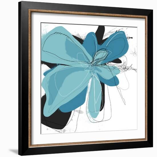 Tiffany Blue Floral Two-Jan Weiss-Framed Art Print