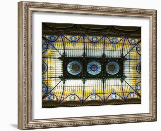 Tiffany Ceiling in Gran Hotel, Zocalo, Mexico City, Mexico, North America-R H Productions-Framed Photographic Print