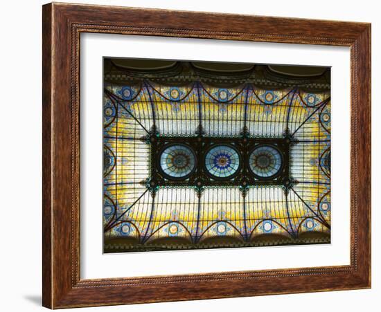 Tiffany Ceiling in Gran Hotel, Zocalo, Mexico City, Mexico, North America-R H Productions-Framed Photographic Print
