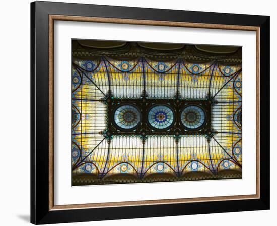 Tiffany Ceiling in Gran Hotel, Zocalo, Mexico City, Mexico, North America-R H Productions-Framed Photographic Print