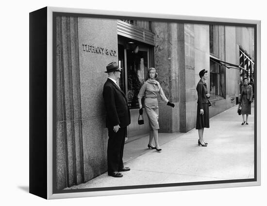 Tiffany on Fifth Avenue-null-Framed Premier Image Canvas