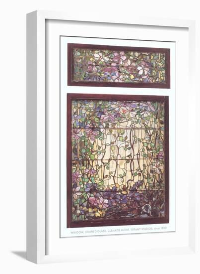 Tiffany Stained Glass Window-null-Framed Art Print