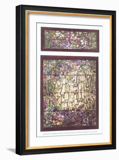 Tiffany Stained Glass Window-null-Framed Art Print