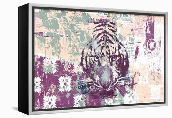 Tiger Abstraction, 2016 (Collage on Canvas)-Teis Albers-Framed Premier Image Canvas