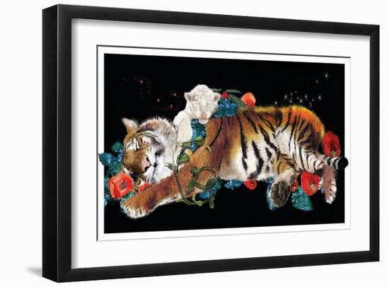Tiger And Cub Original-Nancy Tillman-Framed Art Print