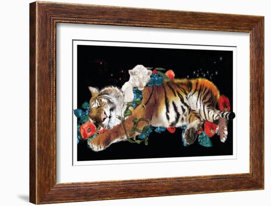 Tiger And Cub Original-Nancy Tillman-Framed Art Print