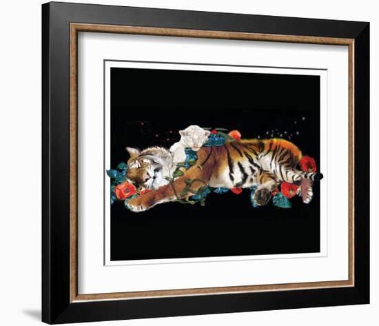 Tiger And Cub-Nancy Tillman-Framed Art Print