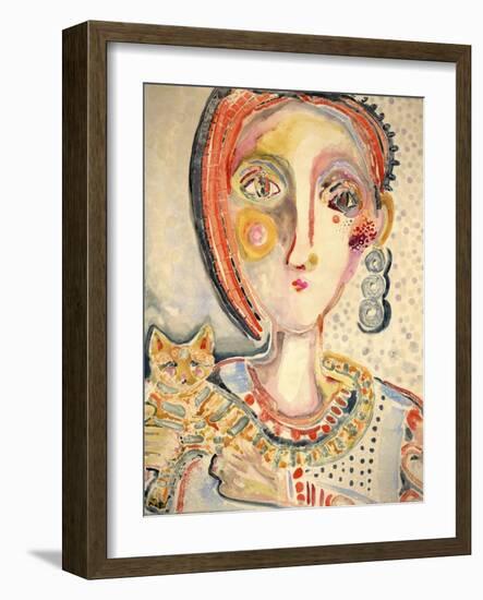 Tiger Cat-Wyanne-Framed Giclee Print