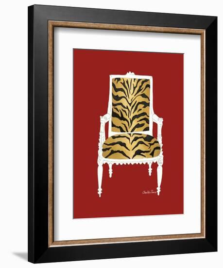 Tiger Chair on Red-Chariklia Zarris-Framed Premium Giclee Print