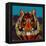 Tiger Chief Blue-Sharon Turner-Framed Stretched Canvas